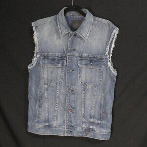 GUESS - Los Angeles | medium | Button-Up Closure | Blue Denim Vest